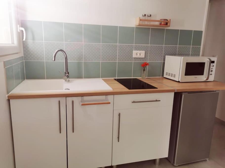 Apartamento Belle Dependance De 30M2 Avec Terrasse Et Jardin Villeneuve-lès-Avignon Exterior foto